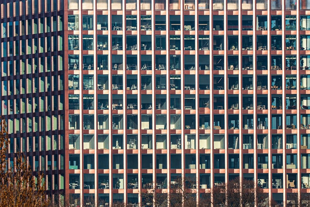 a very tall building with lots of windows