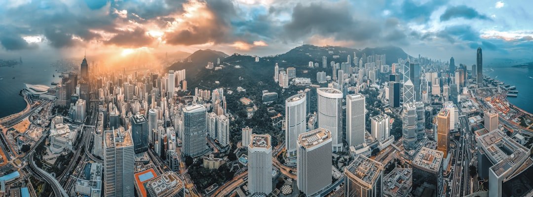 aerial view of buildings