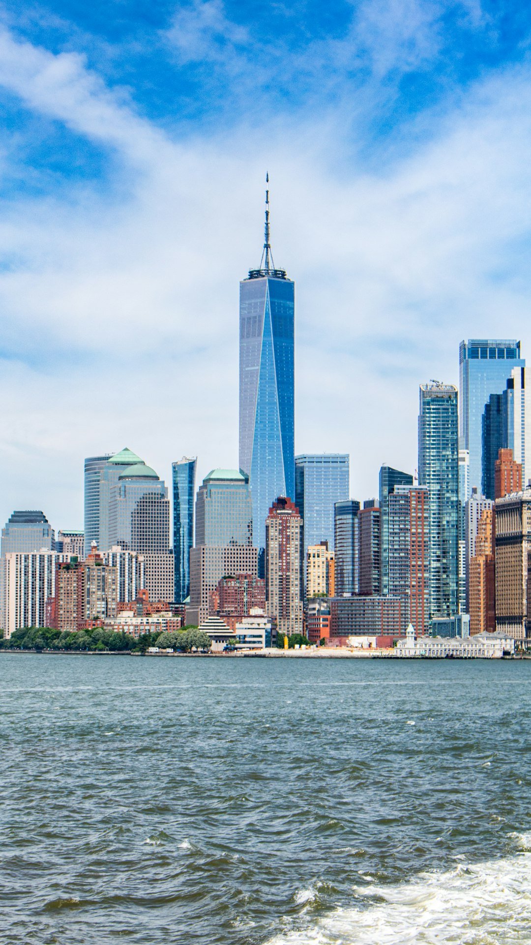 A view of a city from a boat on the water