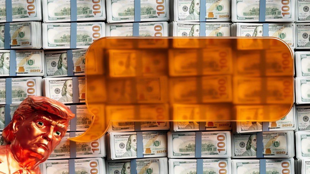 Trump might be talking about money.